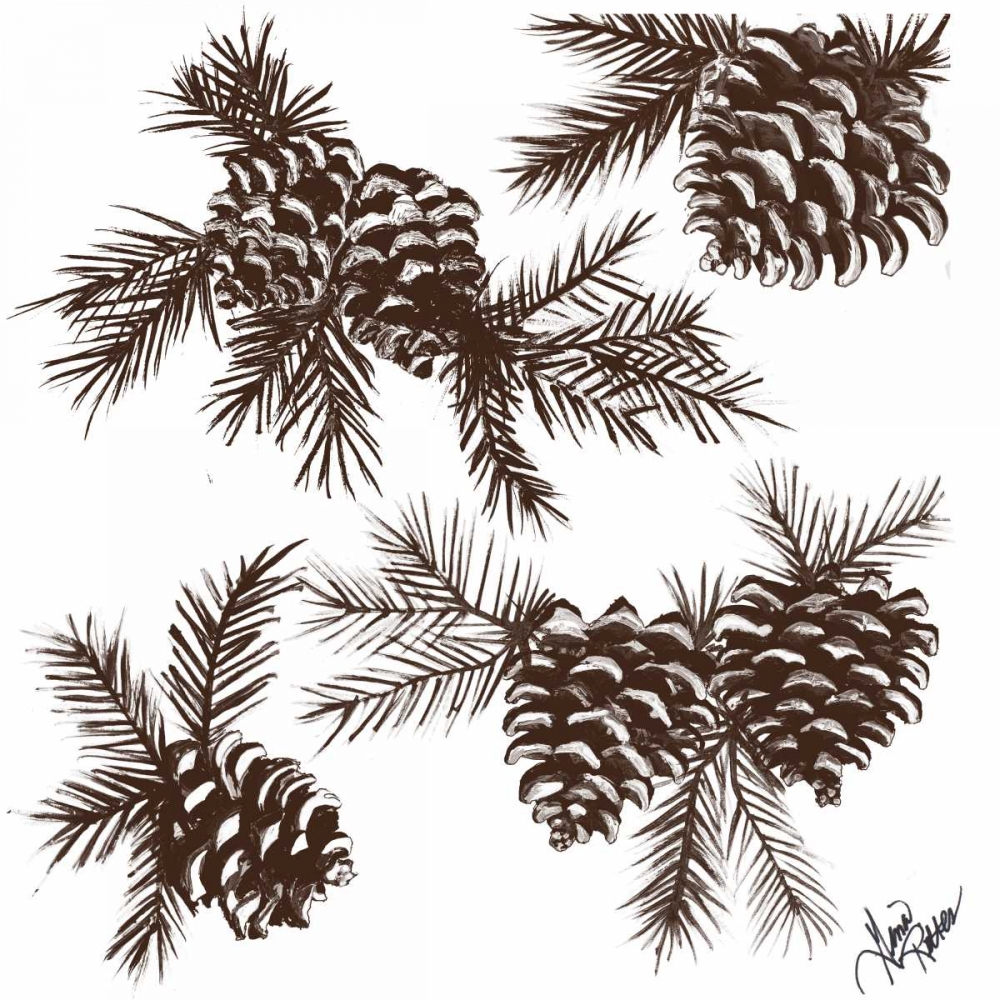 Rustic Birch Trail Accent II art print by Gina Ritter for $57.95 CAD