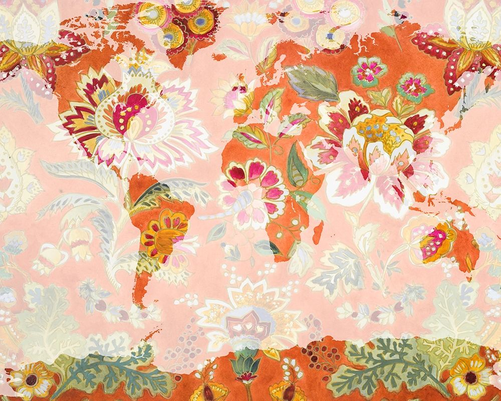 Botanica World Map art print by Lanie Loreth for $57.95 CAD