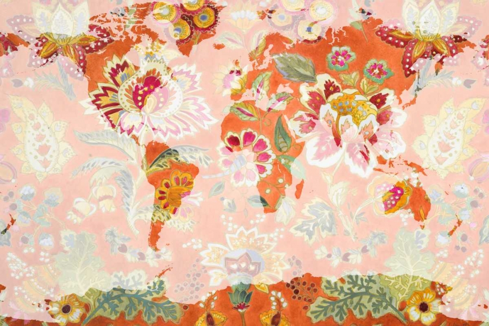 Botanica World Map art print by Lanie Loreth for $57.95 CAD
