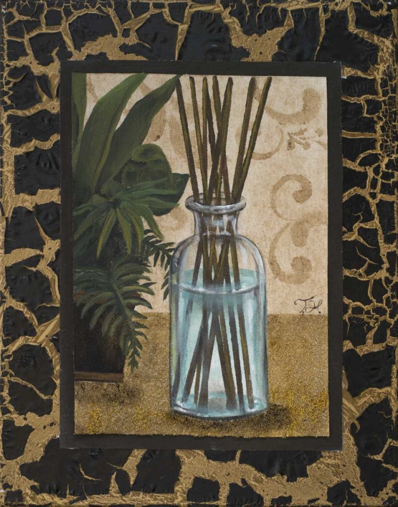 Golden Jungle Bath II art print by Tiffany Hakimipour for $57.95 CAD