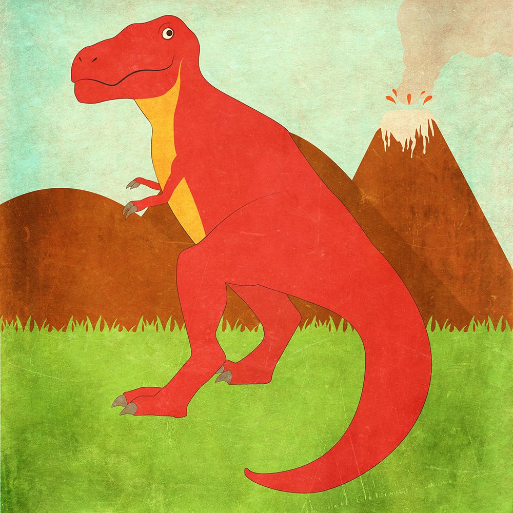 Dinosaur Land I art print by SD Graphics Studio for $57.95 CAD