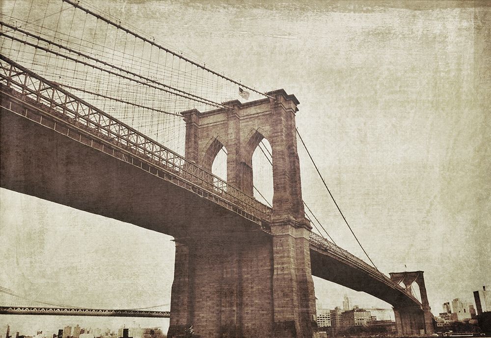 Bridge of Brooklyn Sepia I art print by Acosta for $57.95 CAD