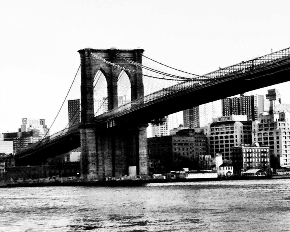 Bridge of Brooklyn BW art print by Acosta for $57.95 CAD