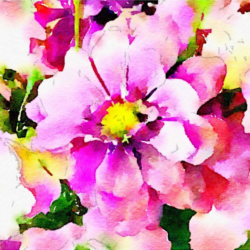 Magical Garden Floral Square art print by Acosta for $57.95 CAD