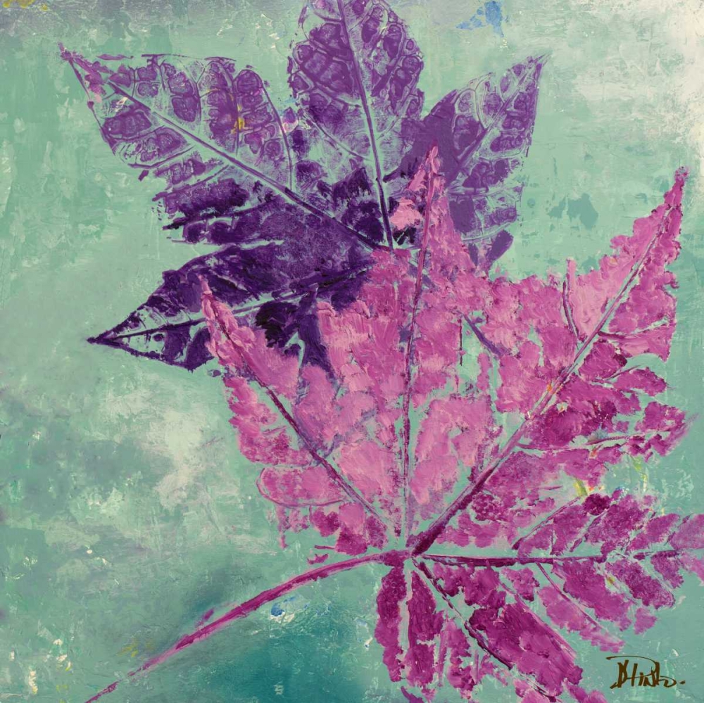 Purple Leaves Flying II art print by Patricia Pinto for $57.95 CAD