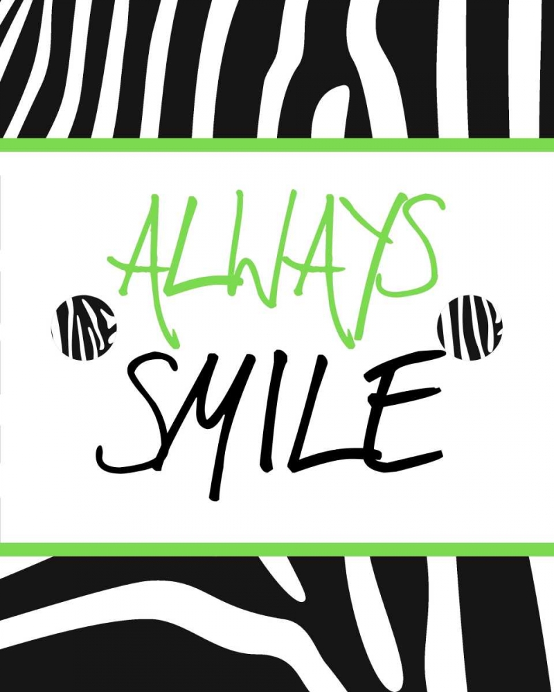 Green Zebra Sayings I art print by SD Graphics Studio for $57.95 CAD