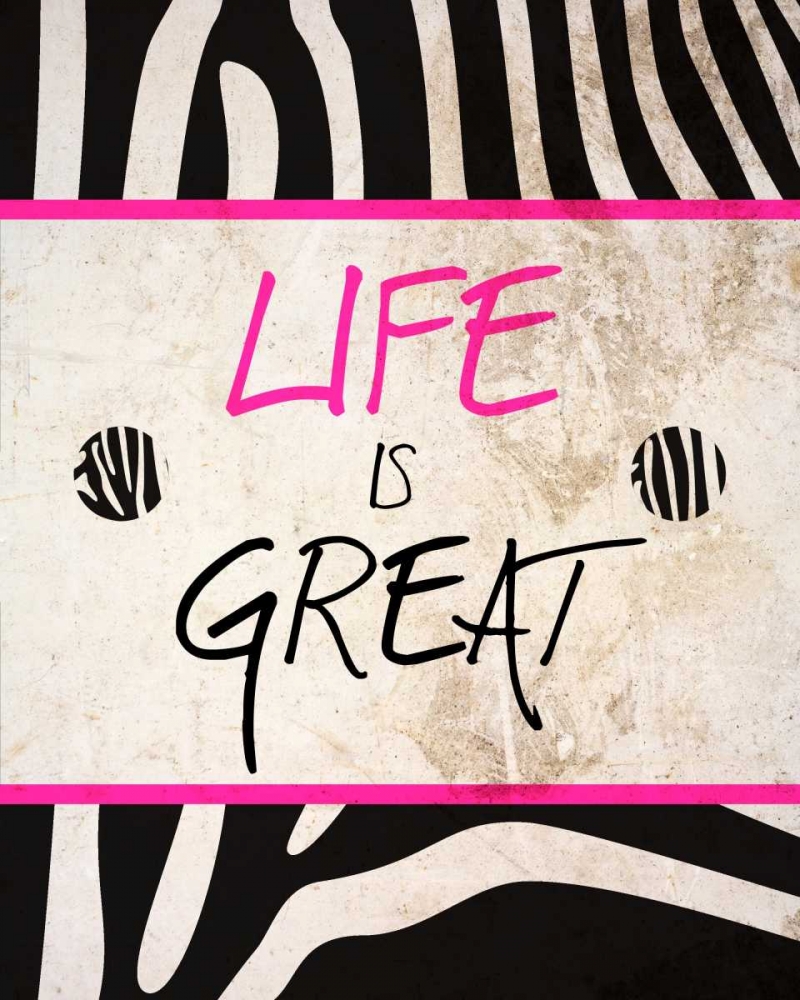 Zebra Sayings III art print by SD Graphics Studio for $57.95 CAD