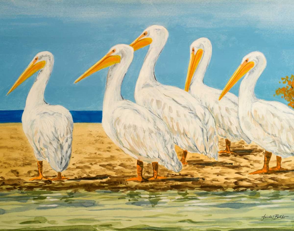 Coastal Flock I art print by Linda Baliko for $57.95 CAD