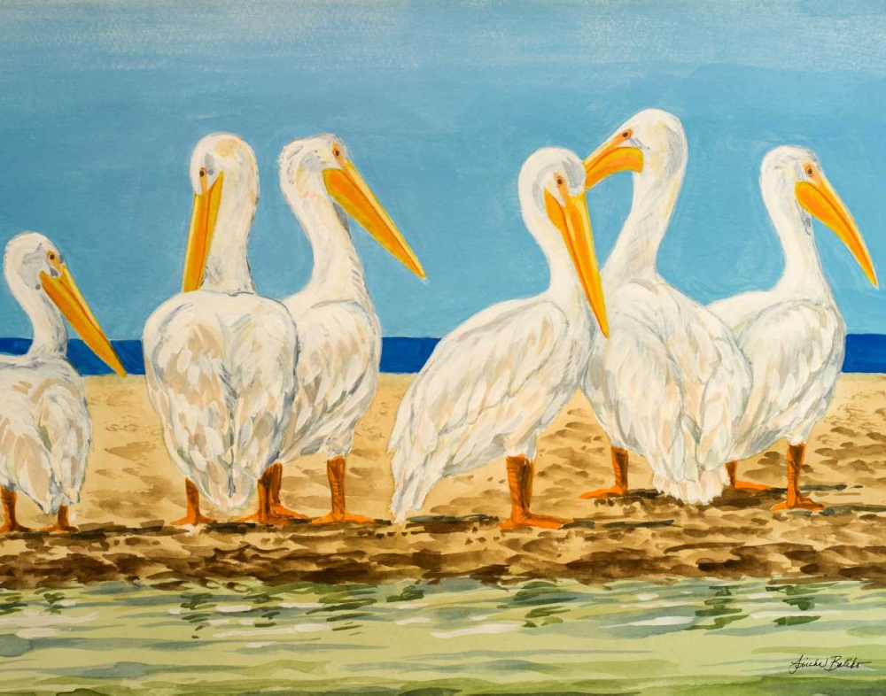 Coastal Flock II art print by Linda Baliko for $57.95 CAD