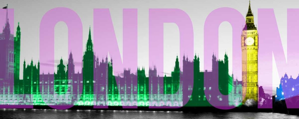 Night Neon London art print by Gail Peck for $57.95 CAD