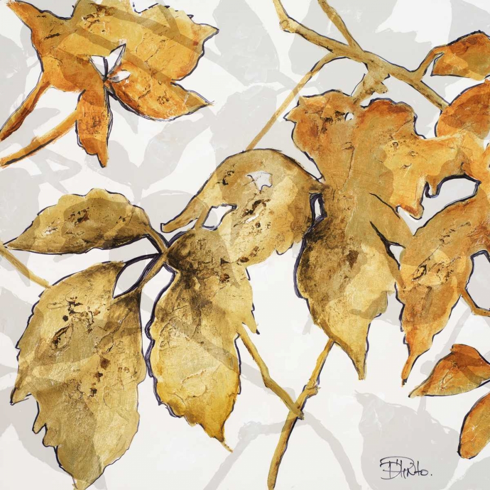 Gold Shadows II art print by Patricia Pinto for $57.95 CAD