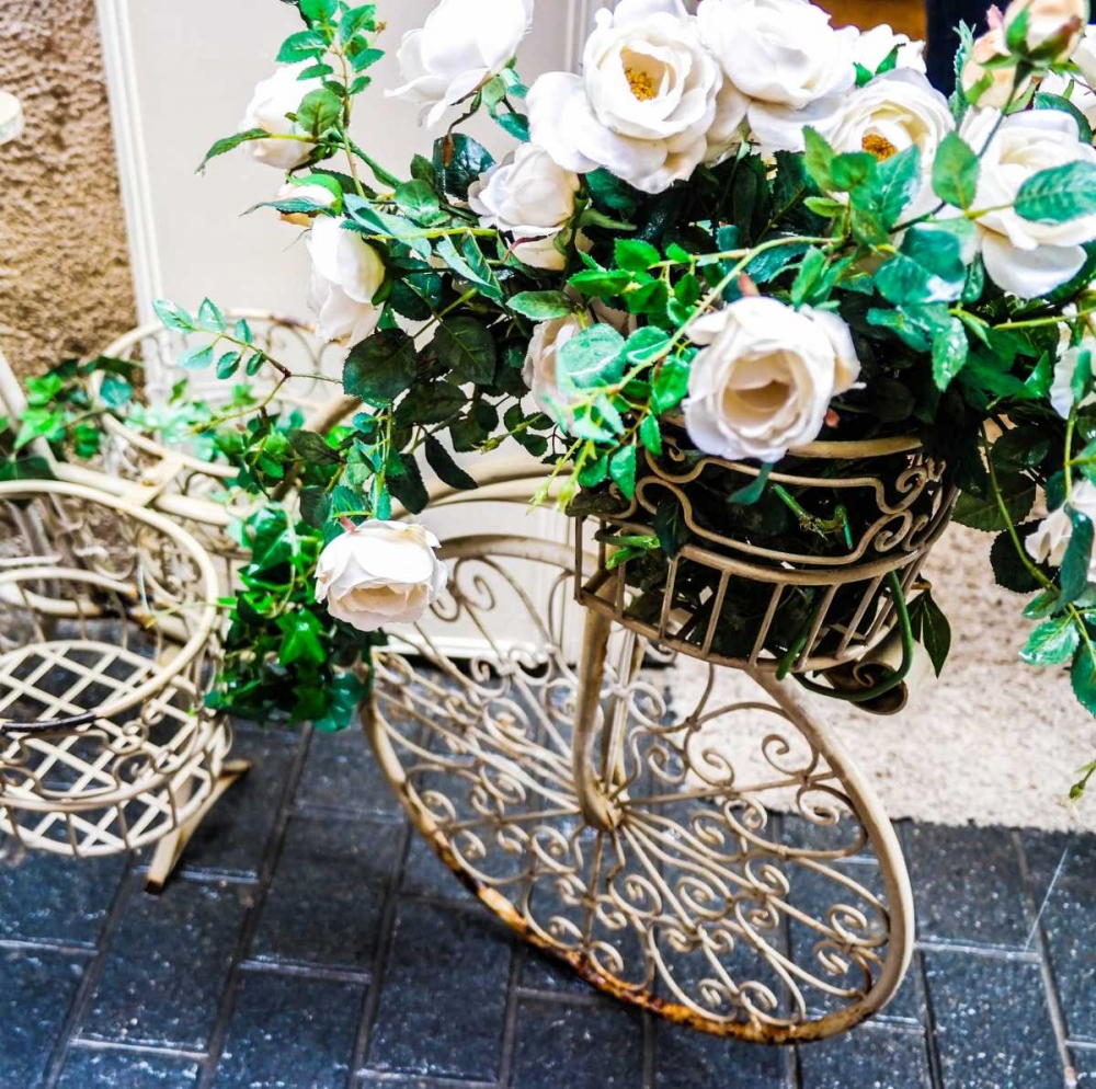 Flower Bike Square art print by Acosta for $57.95 CAD