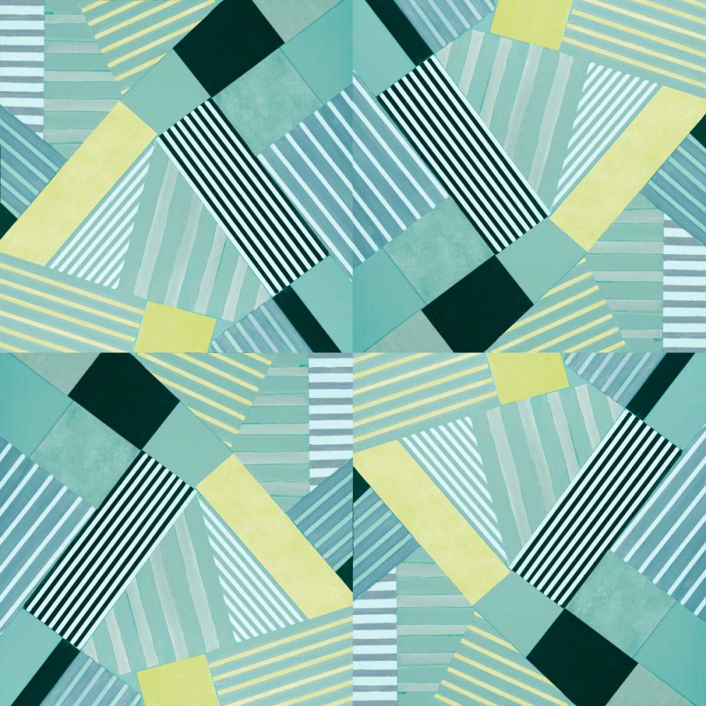 Geo Stripes in Pale Teal art print by Lanie Loreth for $57.95 CAD