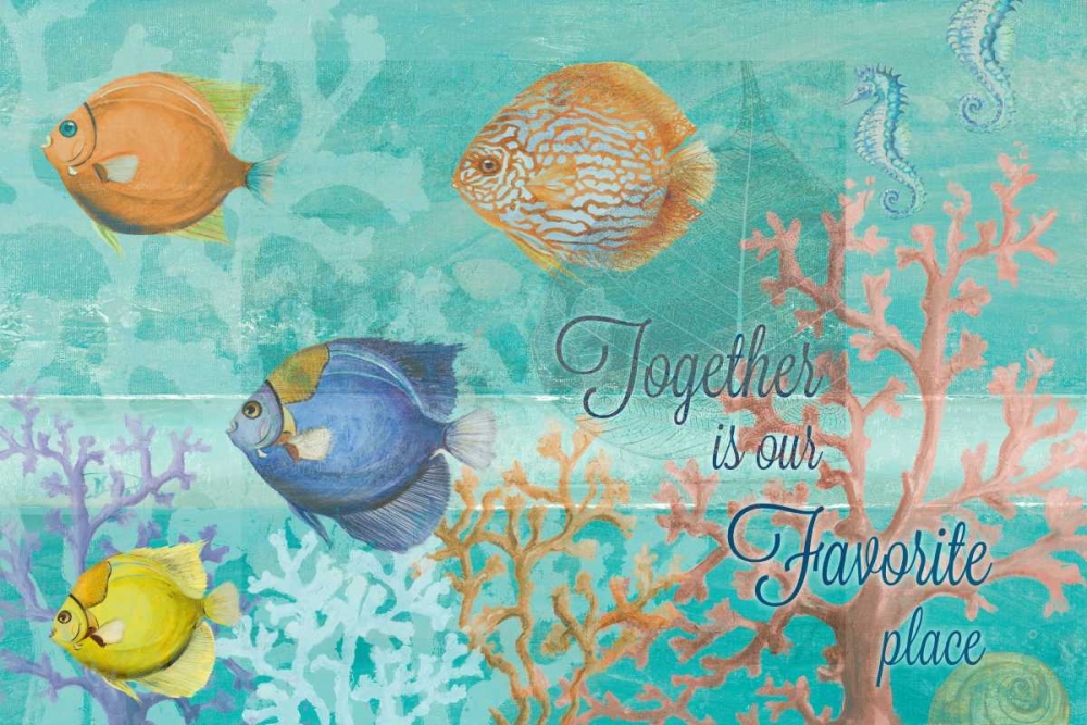 Coral Reef Life Quote I art print by Patricia Pinto for $57.95 CAD