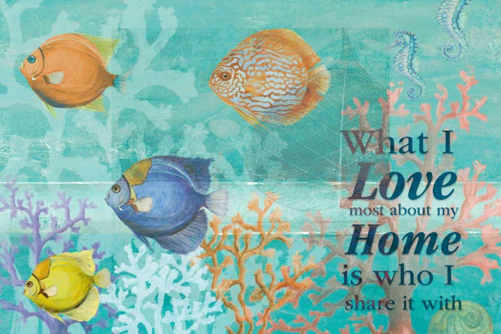 Coral Reef Life Quote II art print by Patricia Pinto for $57.95 CAD