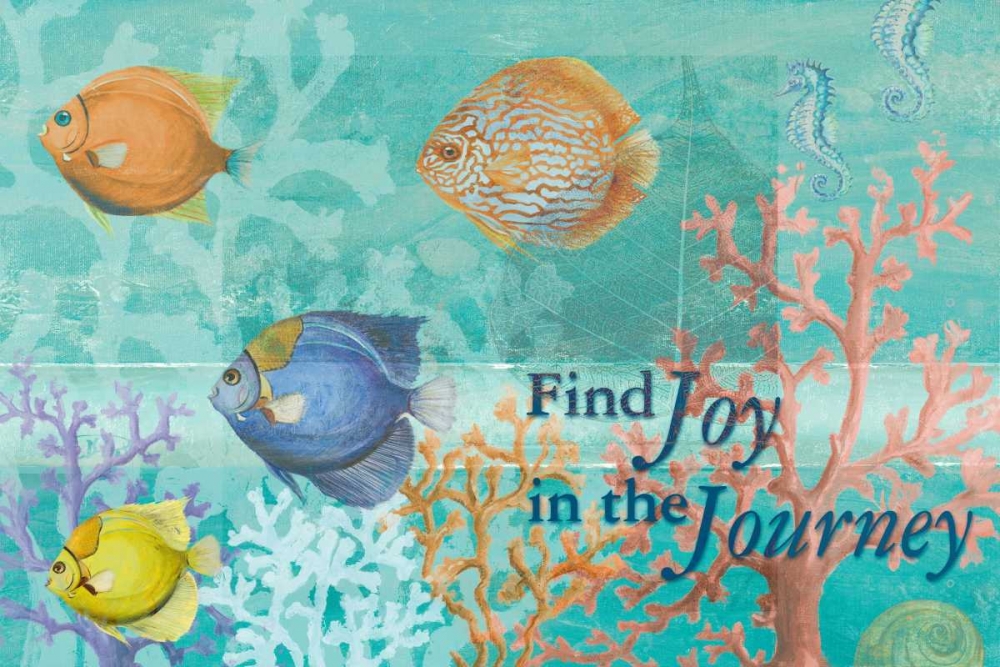 Coral Reef Life Quote III art print by Patricia Pinto for $57.95 CAD