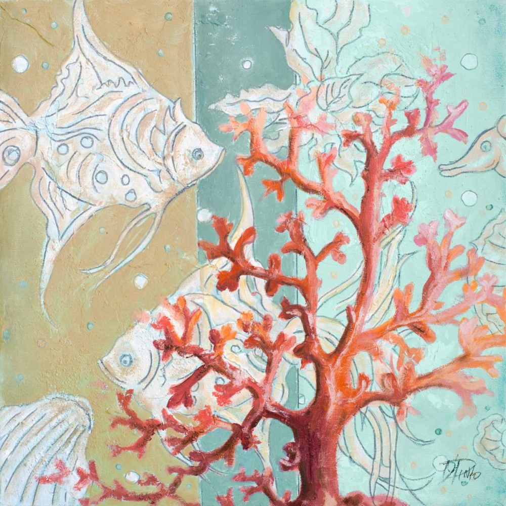 Coral Reef I art print by Patricia Pinto for $57.95 CAD