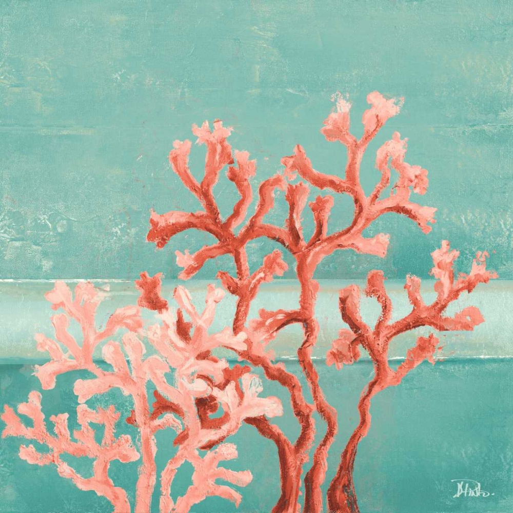 Teal Coral Reef II art print by Patricia Pinto for $57.95 CAD