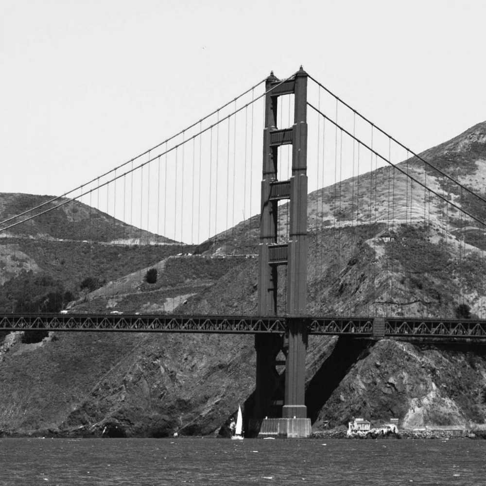 Golden Gate BW art print by Emily Navas for $57.95 CAD