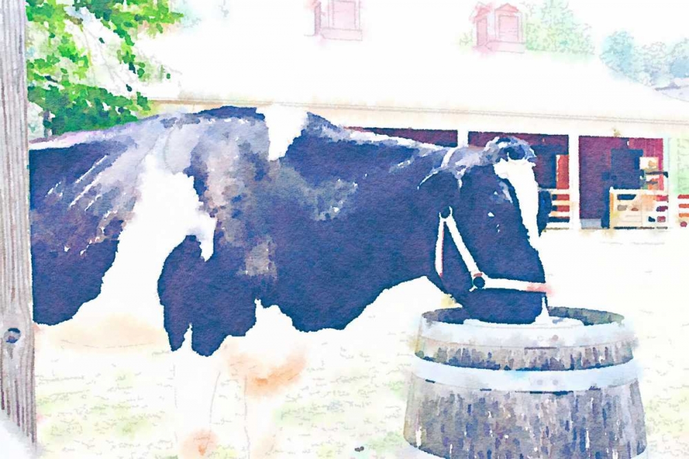 Barn Cow art print by Emily Navas for $57.95 CAD