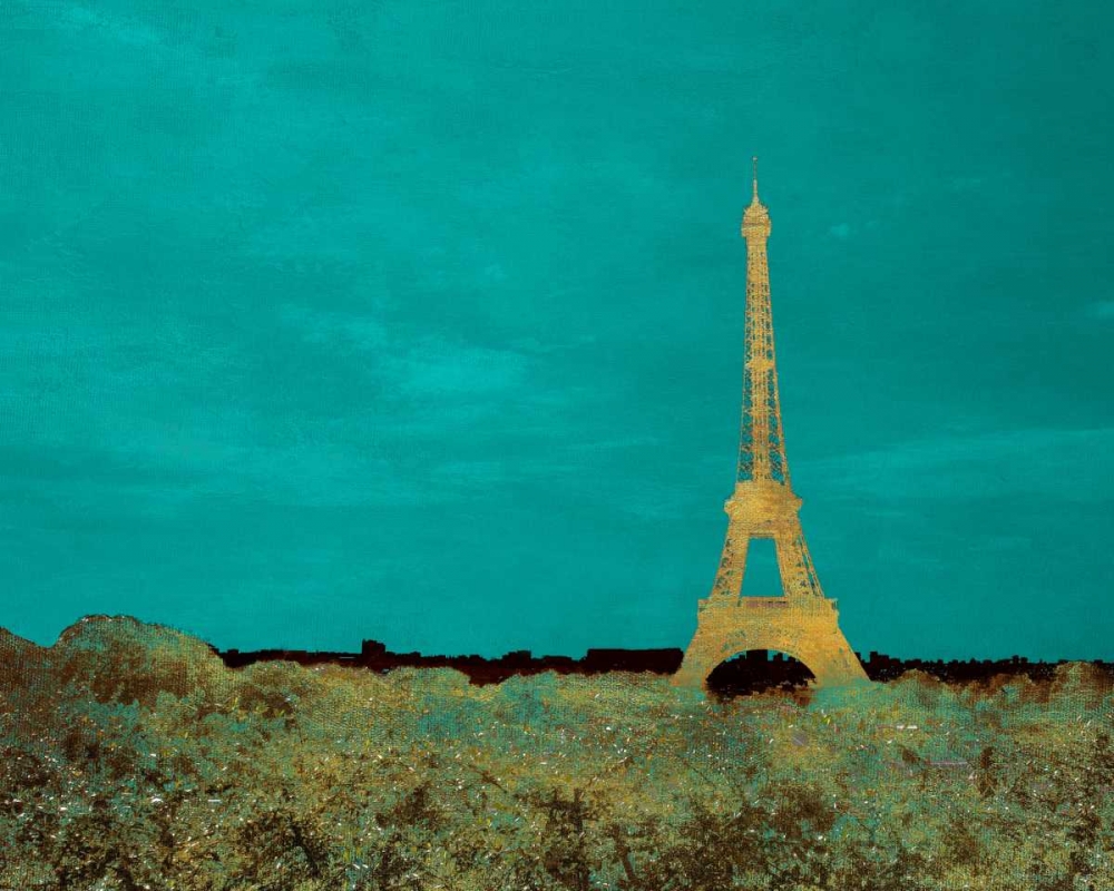 Teal Paris art print by Emily Navas for $57.95 CAD