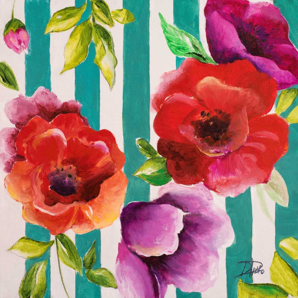 Red Flowers II art print by Patricia Pinto for $57.95 CAD