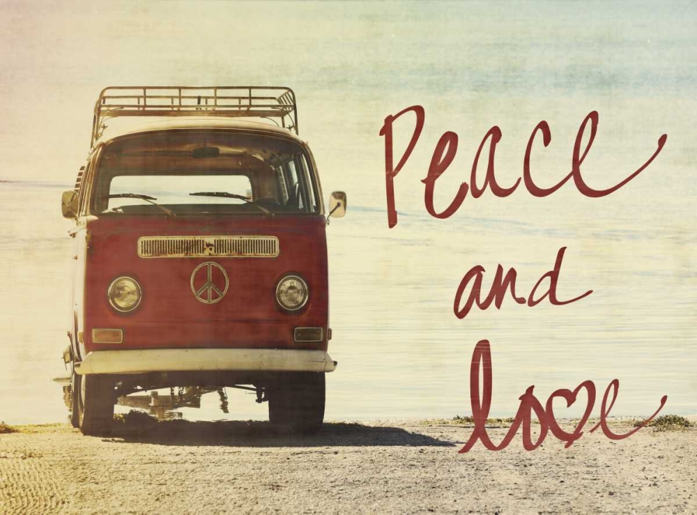 Peace and Love Border art print by Gail Peck for $57.95 CAD