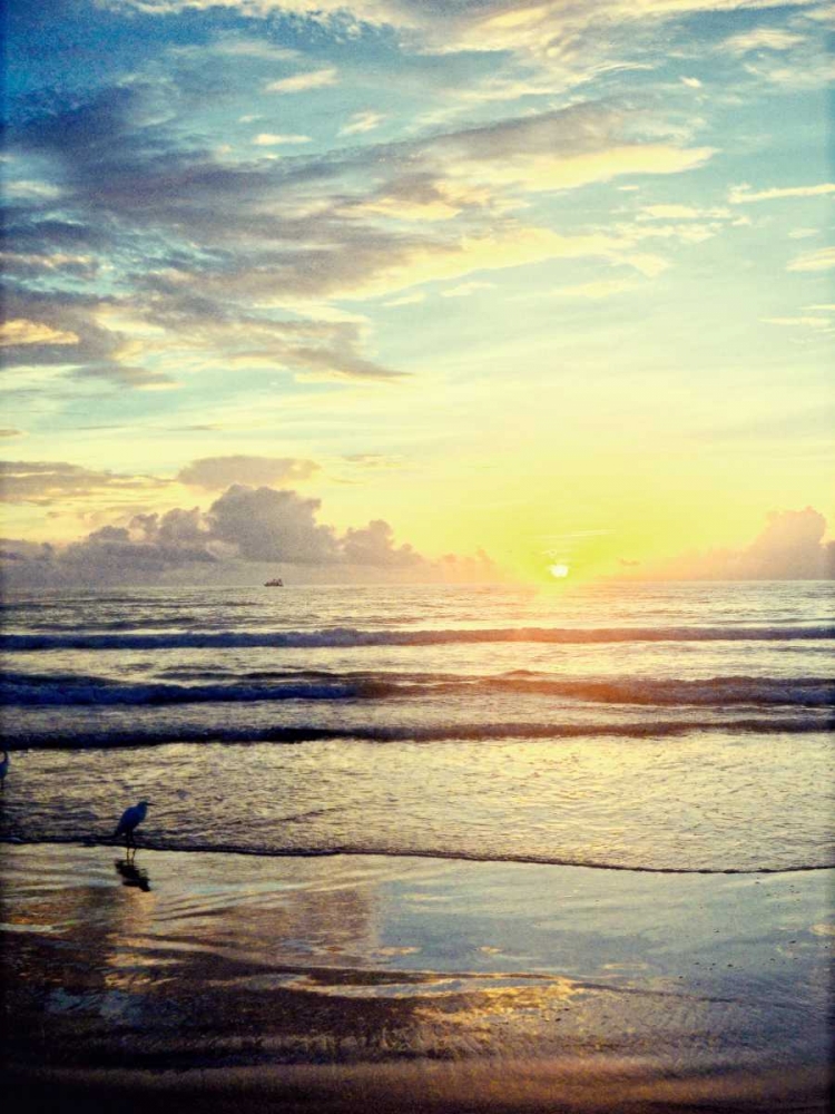 Beach Coastal art print by Gail Peck for $57.95 CAD
