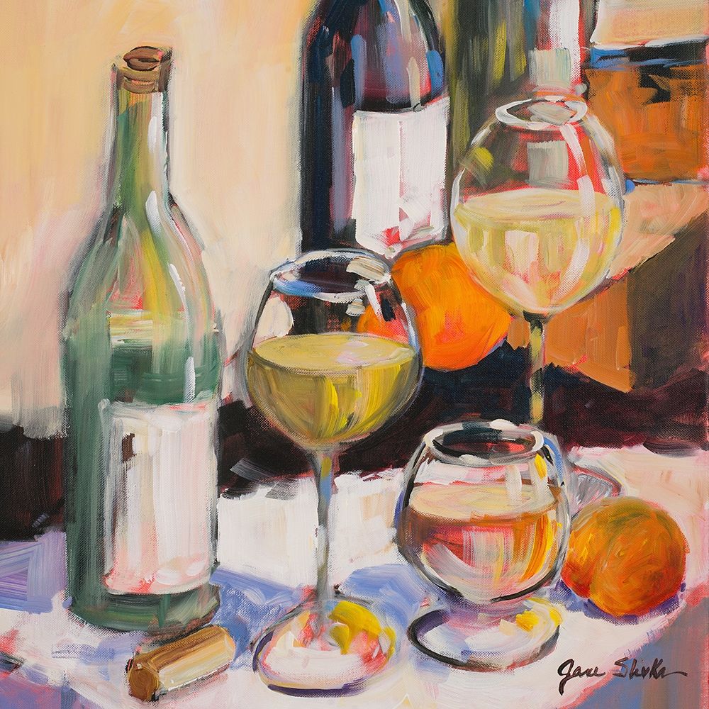 Sauvignon Blanc Square art print by Jane Slivka for $57.95 CAD