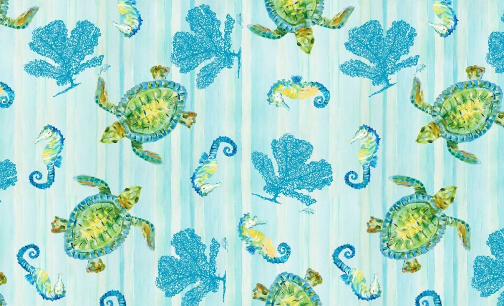 Sealife Rectangle III art print by Julie DeRice for $57.95 CAD