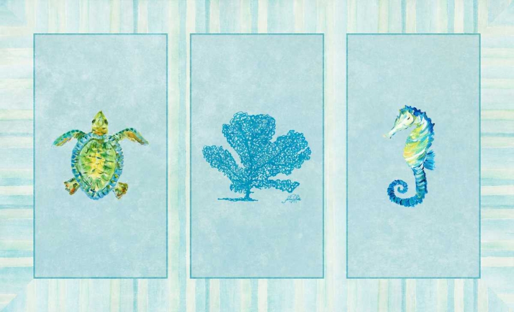 Sealife Rectangle IV art print by Julie DeRice for $57.95 CAD