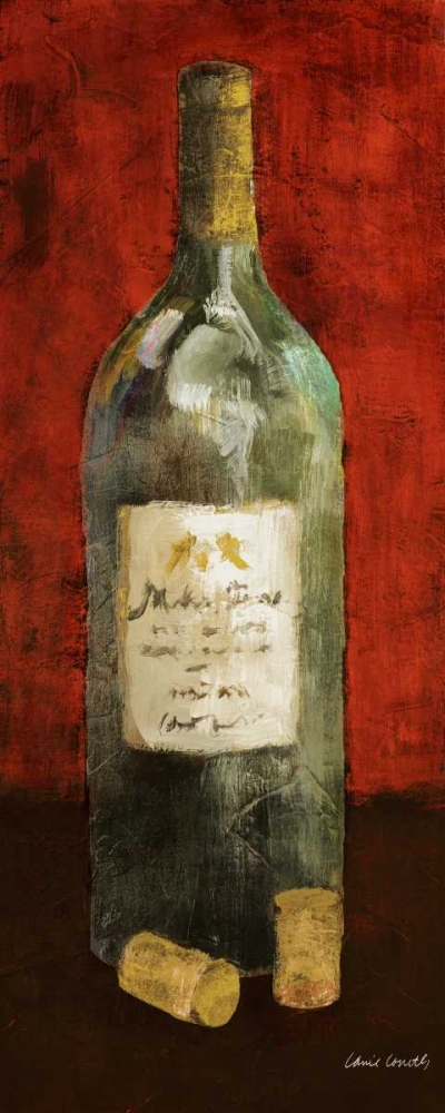 Red Wine and Cork II (red background) art print by Lanie Loreth for $57.95 CAD