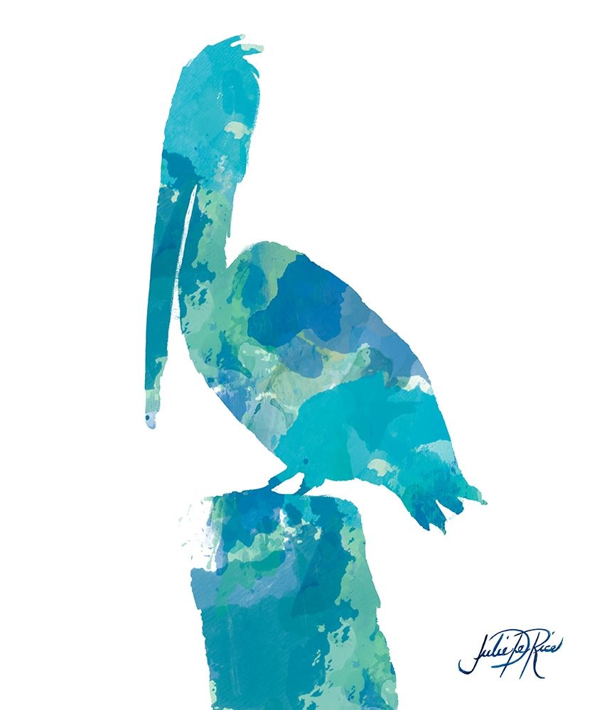 Watercolor Pelican 1 art print by Julie DeRice for $57.95 CAD