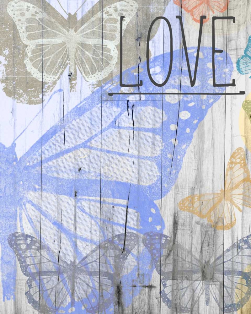 Butterfly Garden Love art print by Dan Meneely for $57.95 CAD