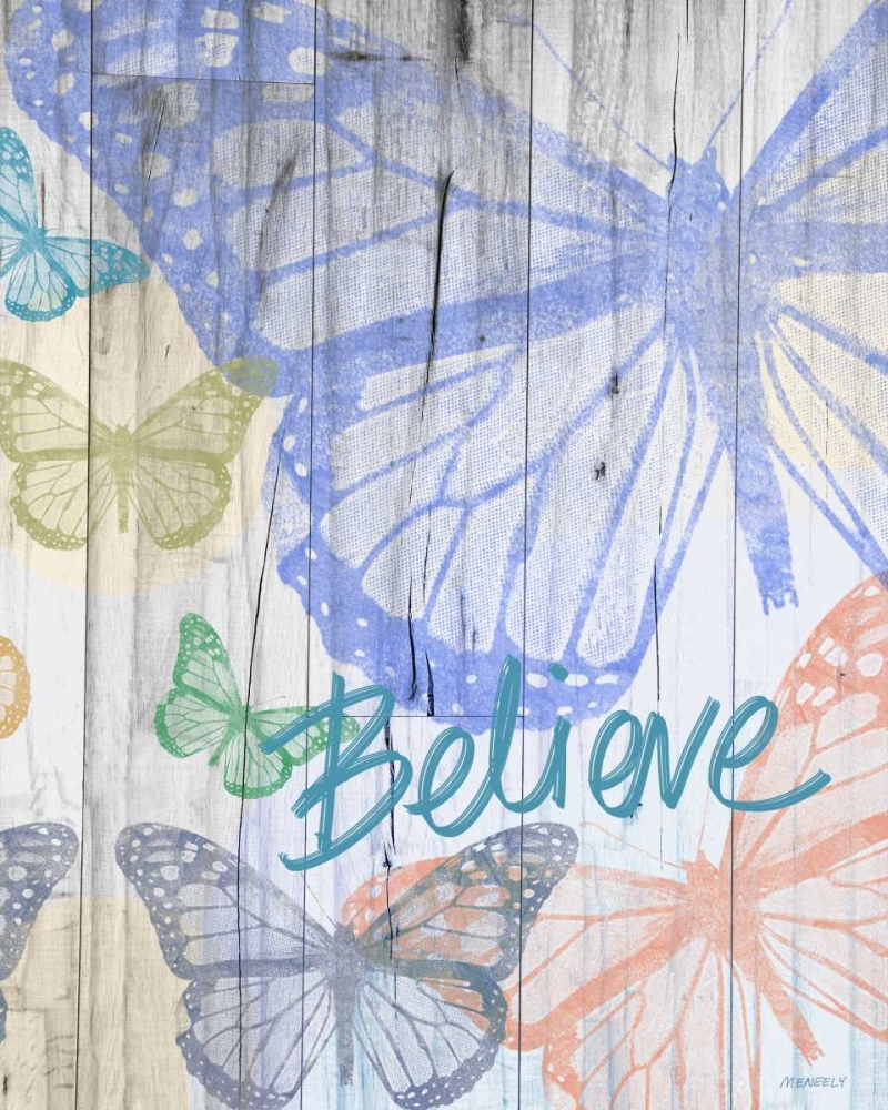 Butterfly Garden Believe art print by Dan Meneely for $57.95 CAD