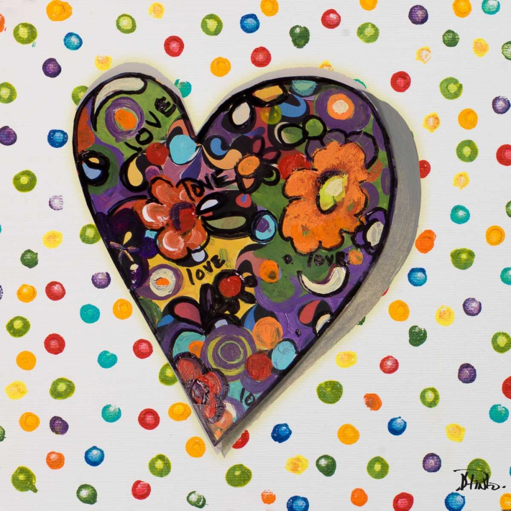Hearts of Love I art print by Patricia Pinto for $57.95 CAD