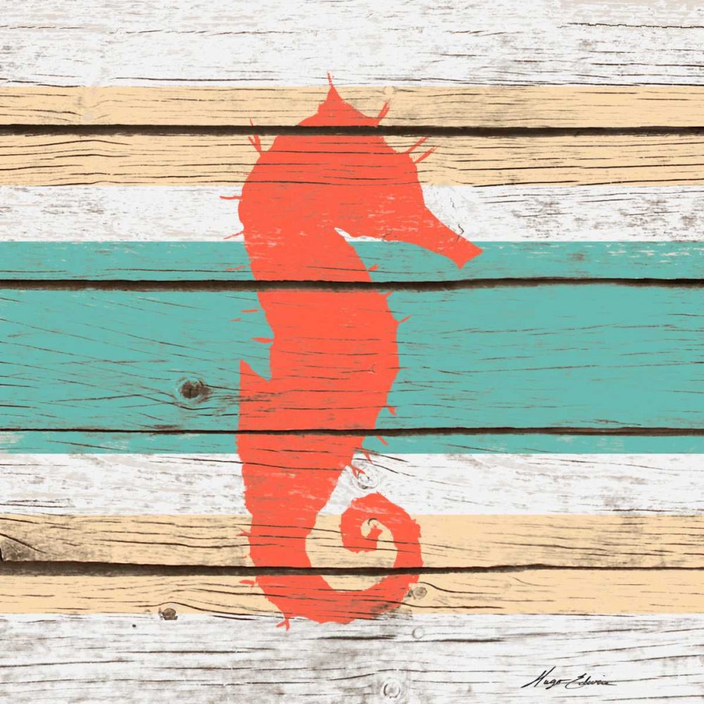 Striped Sea Creature I art print by Hugo Edwins for $57.95 CAD