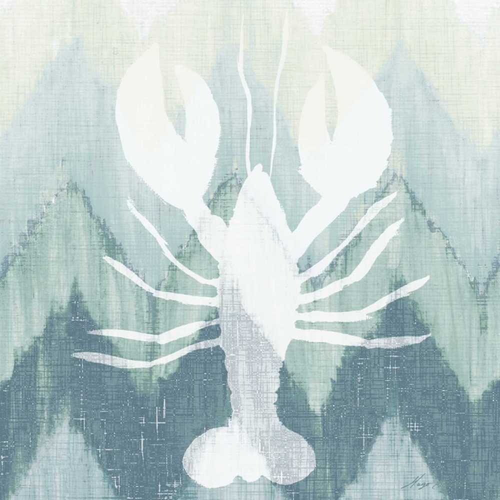 Chevron Sea Creature IV art print by Hugo Edwins for $57.95 CAD