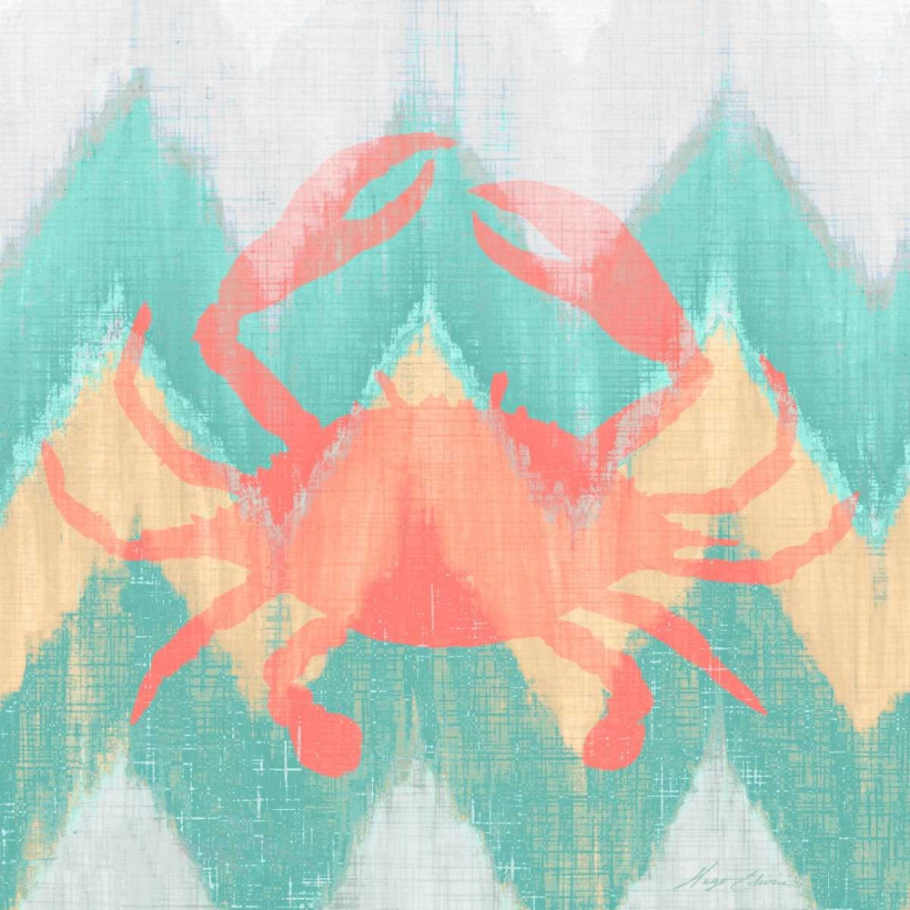 Sea Creature on Chevron III art print by Hugo Edwins for $57.95 CAD