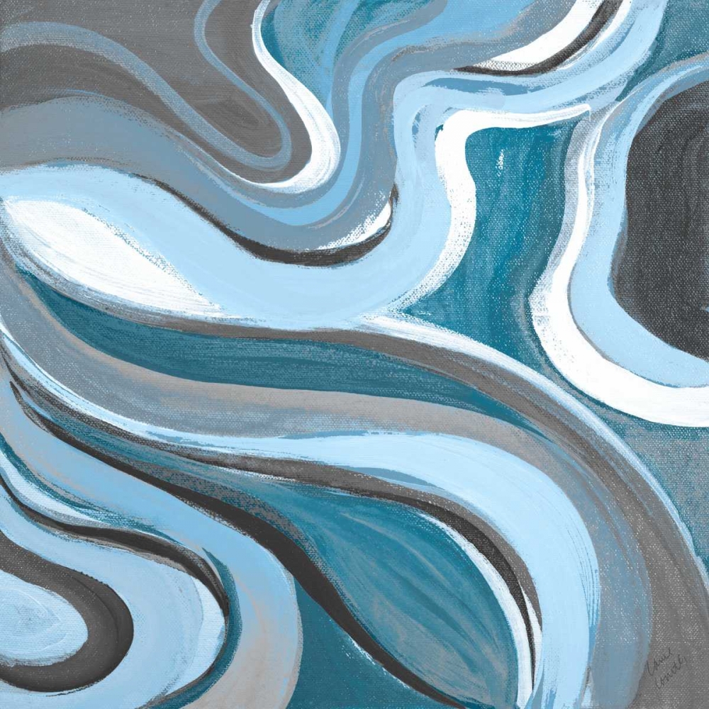 Curvilinear Bright Blue II art print by Lanie Loreth for $57.95 CAD