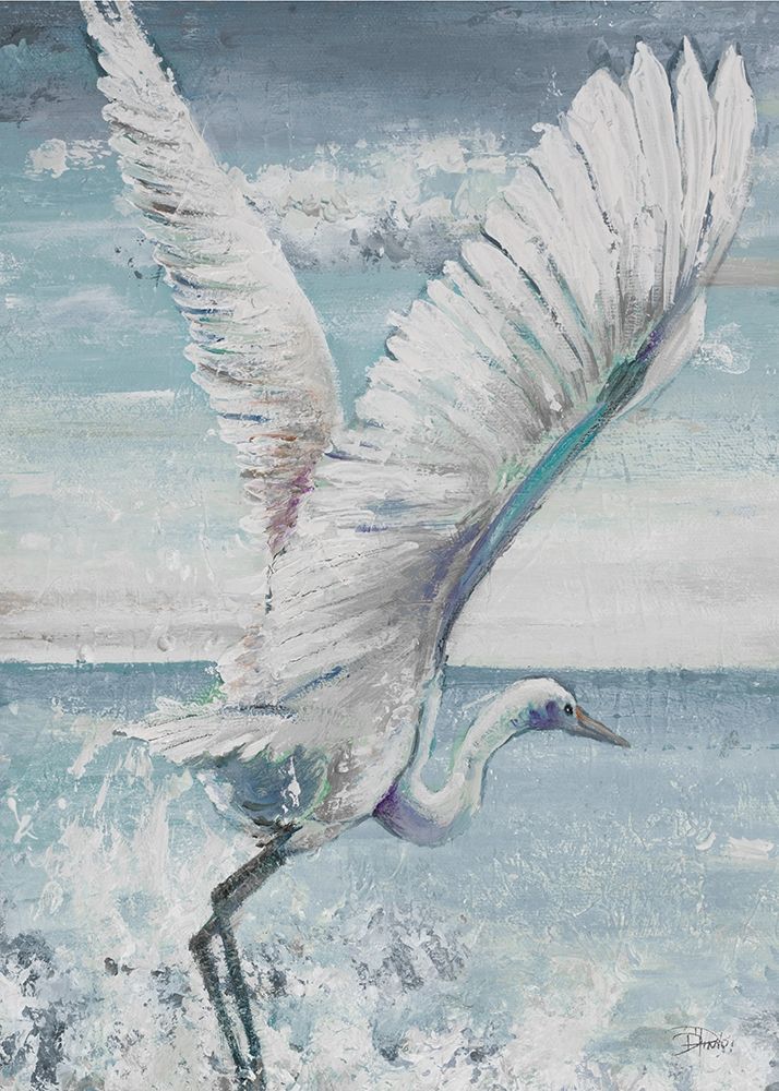 Great Egret Flying art print by Patricia Pinto for $57.95 CAD