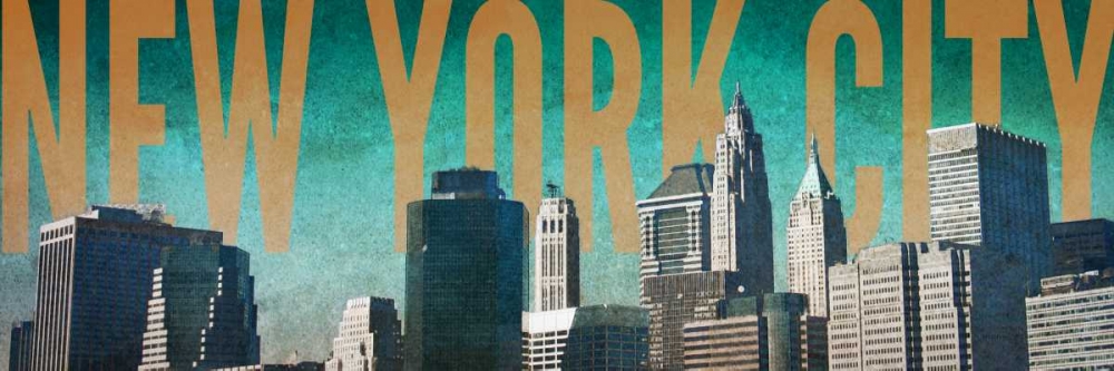 NY City Blue art print by Nicholas Biscardi for $57.95 CAD
