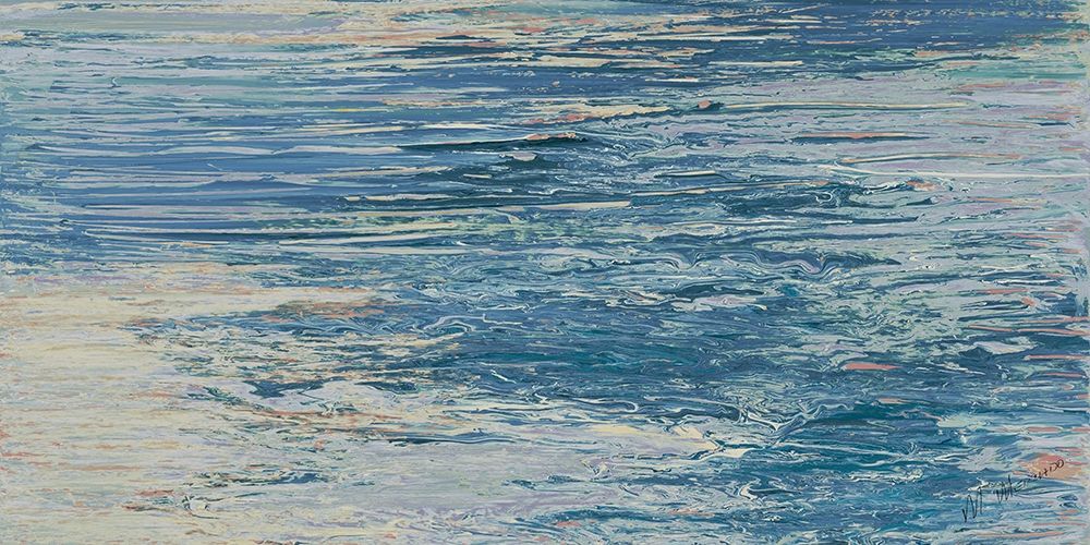 The Blue Lake Abstract art print by M. Mercado for $57.95 CAD