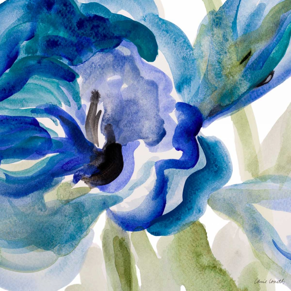 Delicate Blue Square I art print by Lanie Loreth for $57.95 CAD
