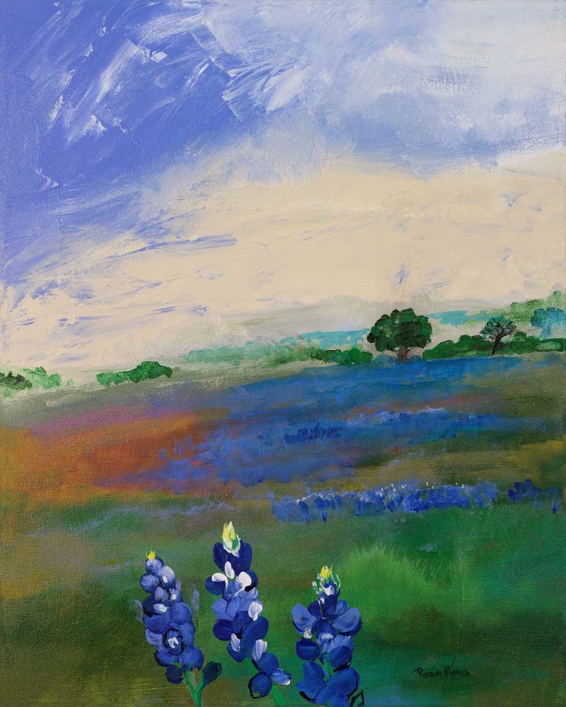 Texas Blue Bonnets art print by Robin Maria for $57.95 CAD
