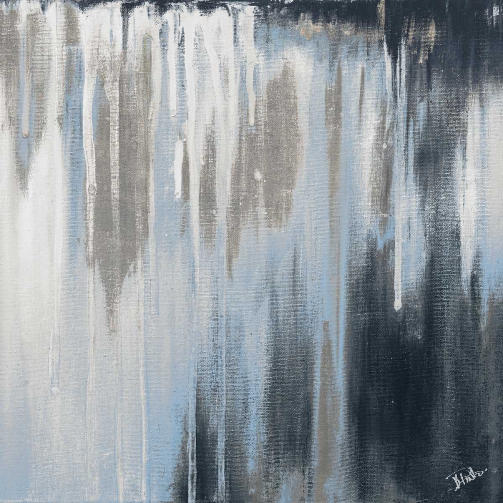 Blue and Silver Paysage I art print by Patricia Pinto for $57.95 CAD