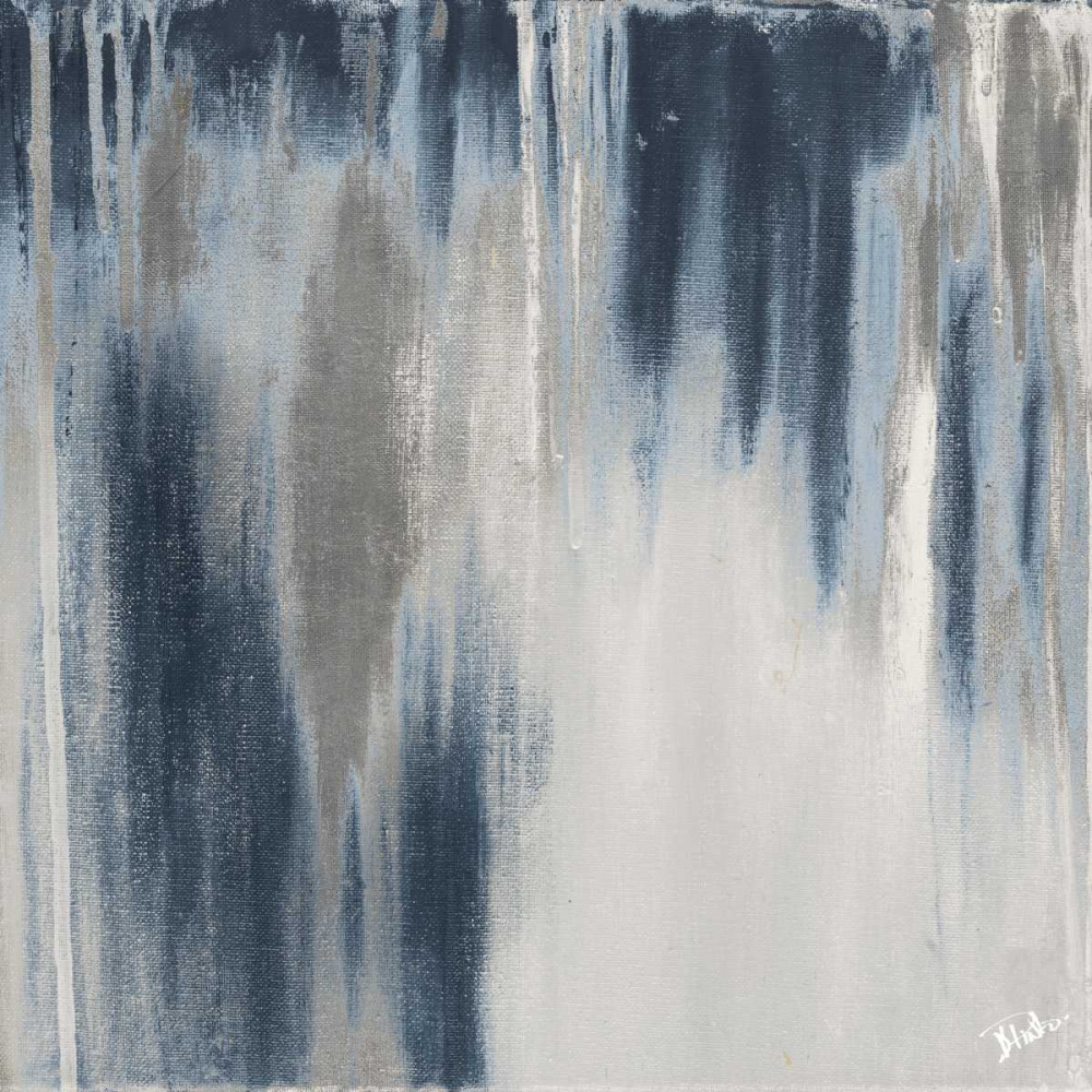 Blue and Silver Paysage II art print by Patricia Pinto for $57.95 CAD