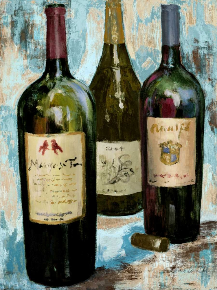 Time for Wine on Blue II art print by Lanie Loreth for $57.95 CAD