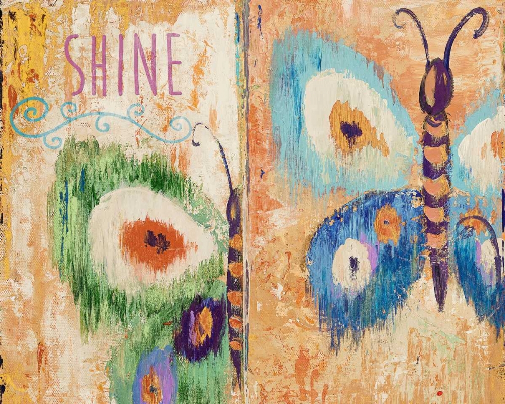 Ikat Flutter Shine art print by Patricia Pinto for $57.95 CAD