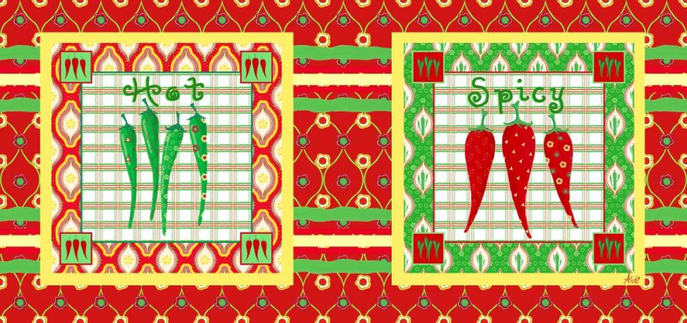 Chili Fiesta Panel V art print by Andi Metz for $57.95 CAD